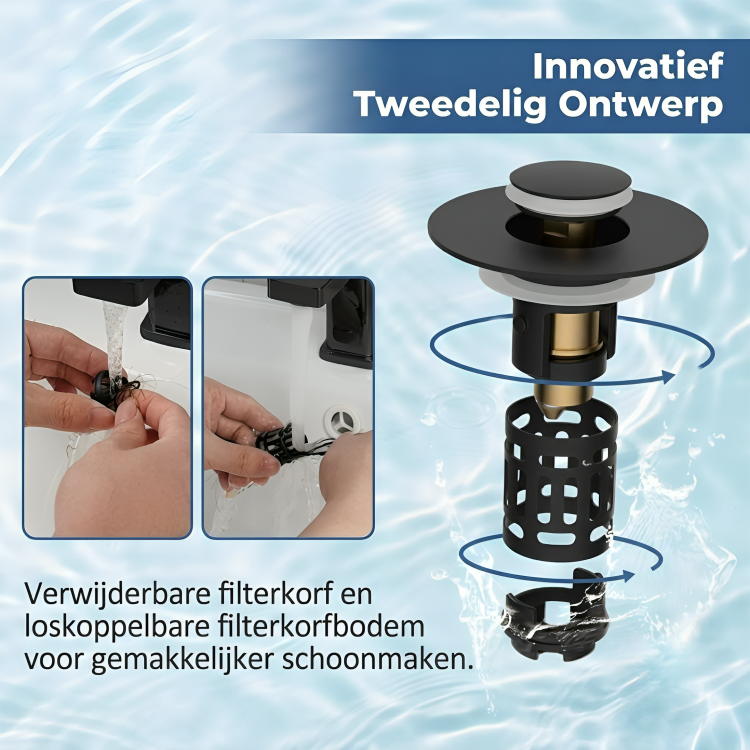 SinkGuard | Slimme Pop-up Afvoerstop Voor Een Schone Wastafel