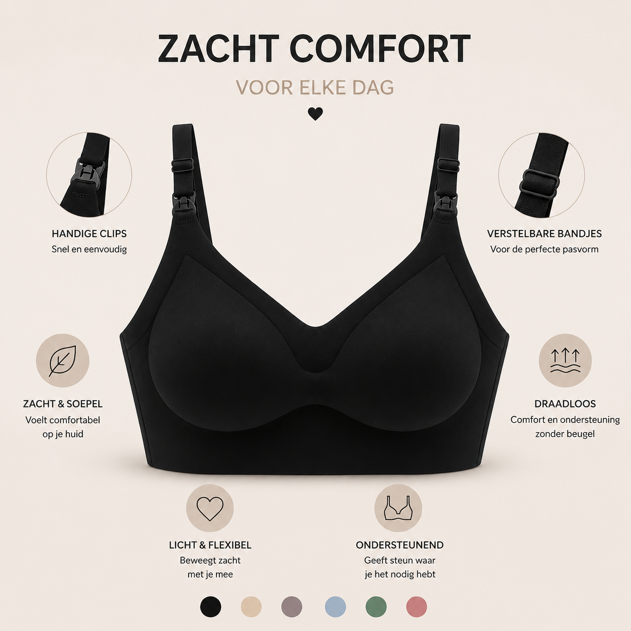 Nursing Bra | Ultiem comfort tijdens zwangerschap en borstvoeding