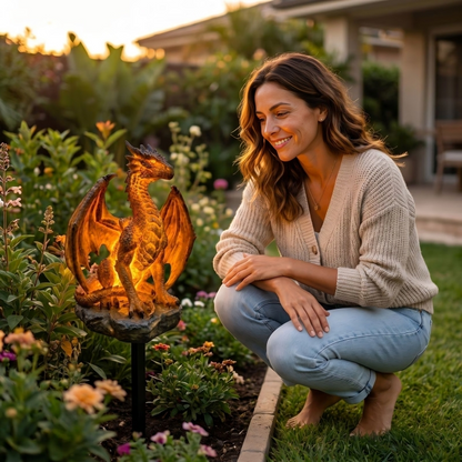 EmberDragon | Magische Solar Drakenlamp Voor Je Tuin