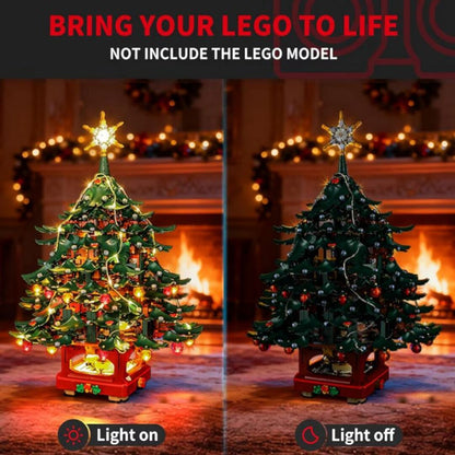 FestivaGlow | Verlicht je LEGO Kerstboom met Warme Feestelijke Glans