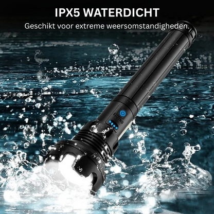 BrightMax | Oplaadbare LED Tactische Zaklamp met Ultrabereik