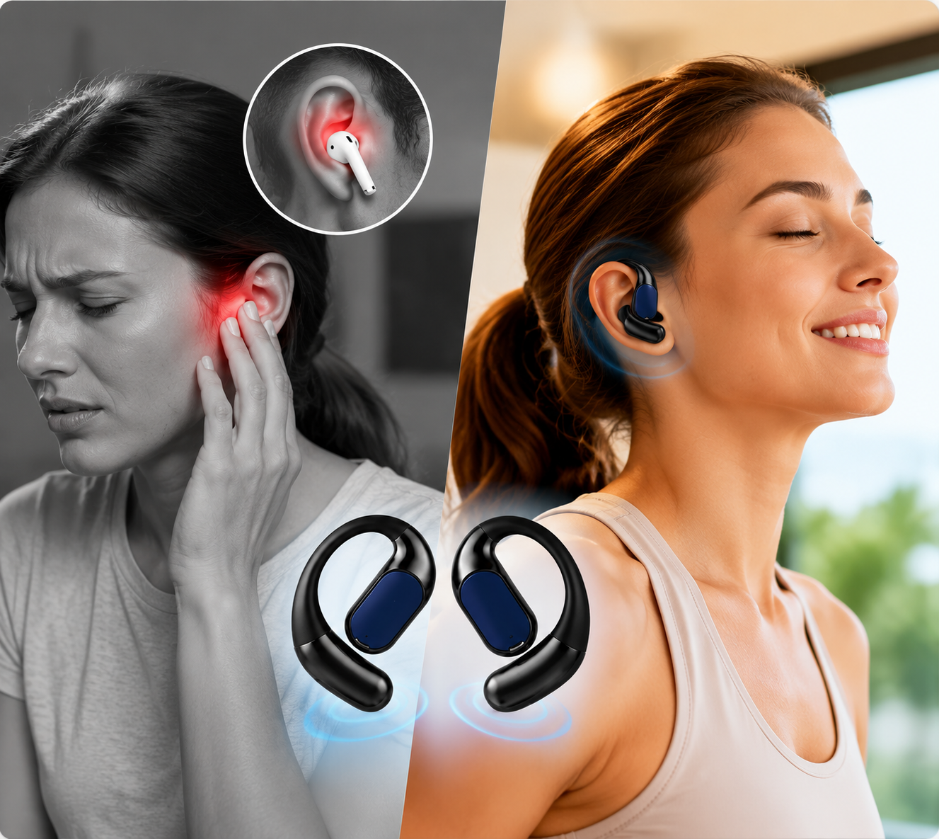 ComfortPods | Nooit Meer Pijnlijke Oordopjes - Comfortabele Open-Ear Earbuds