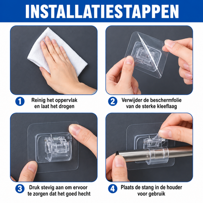 ClearGrip | Nooit Meer Een Losrakende Gordijnroede