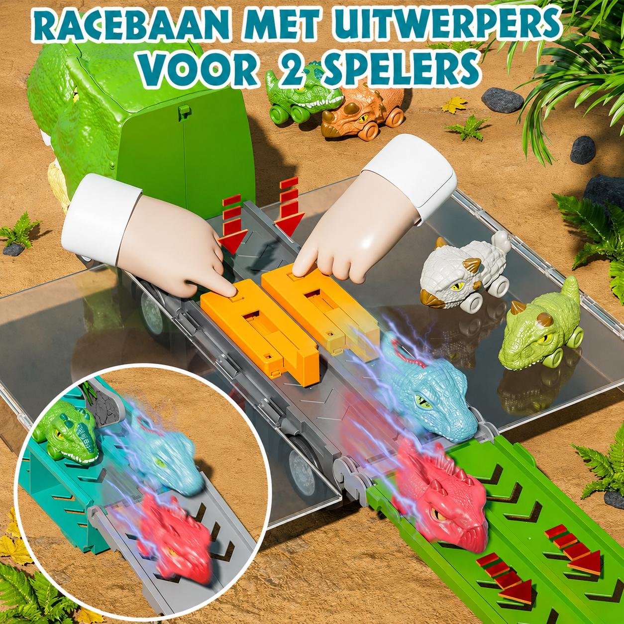 DinoTrack | Dinosaurus Transporttruck Voor Kinderen