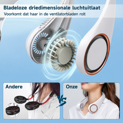BreezeNeck | Draagbare Nekventilator voor Directe Verkoeling