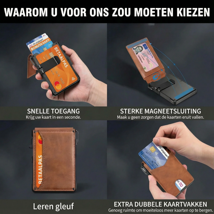 Kaarto | Slimme Wallet met AirTag Vak