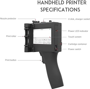 Veelzijdige Draagbare Inkjet Printer