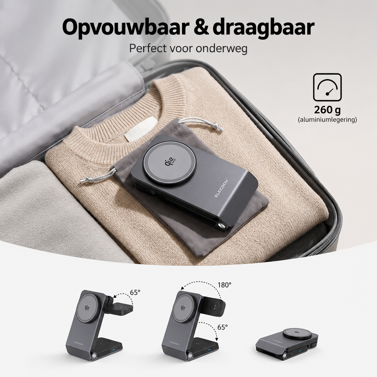 MagDock Elite | Drie Apparaten Opladen Met Eén Compact Station