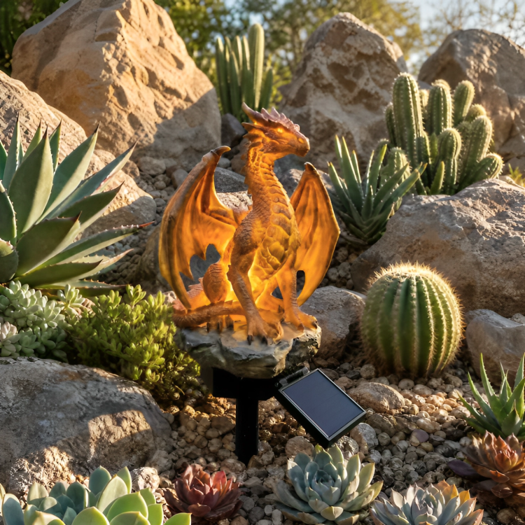EmberDragon | Magische Solar Drakenlamp Voor Je Tuin