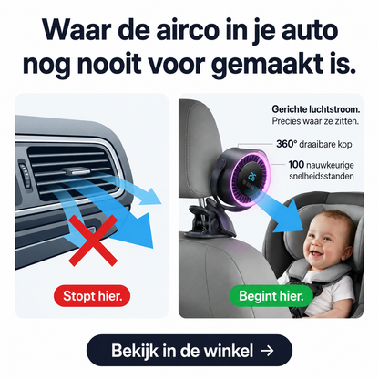CoolClip | Veilige Babyventilator Voor Onderweg