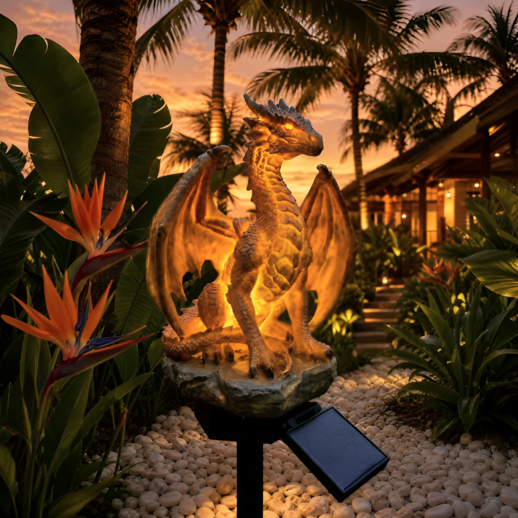 EmberDragon | Magische Solar Drakenlamp Voor Je Tuin