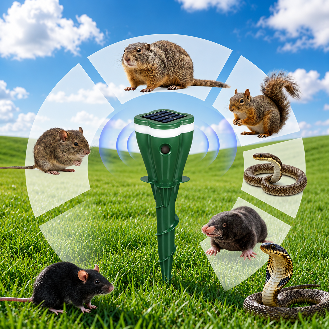 MoleGuard Solar | Bescherm je tuin tegen mollen en ongewenste dieren
