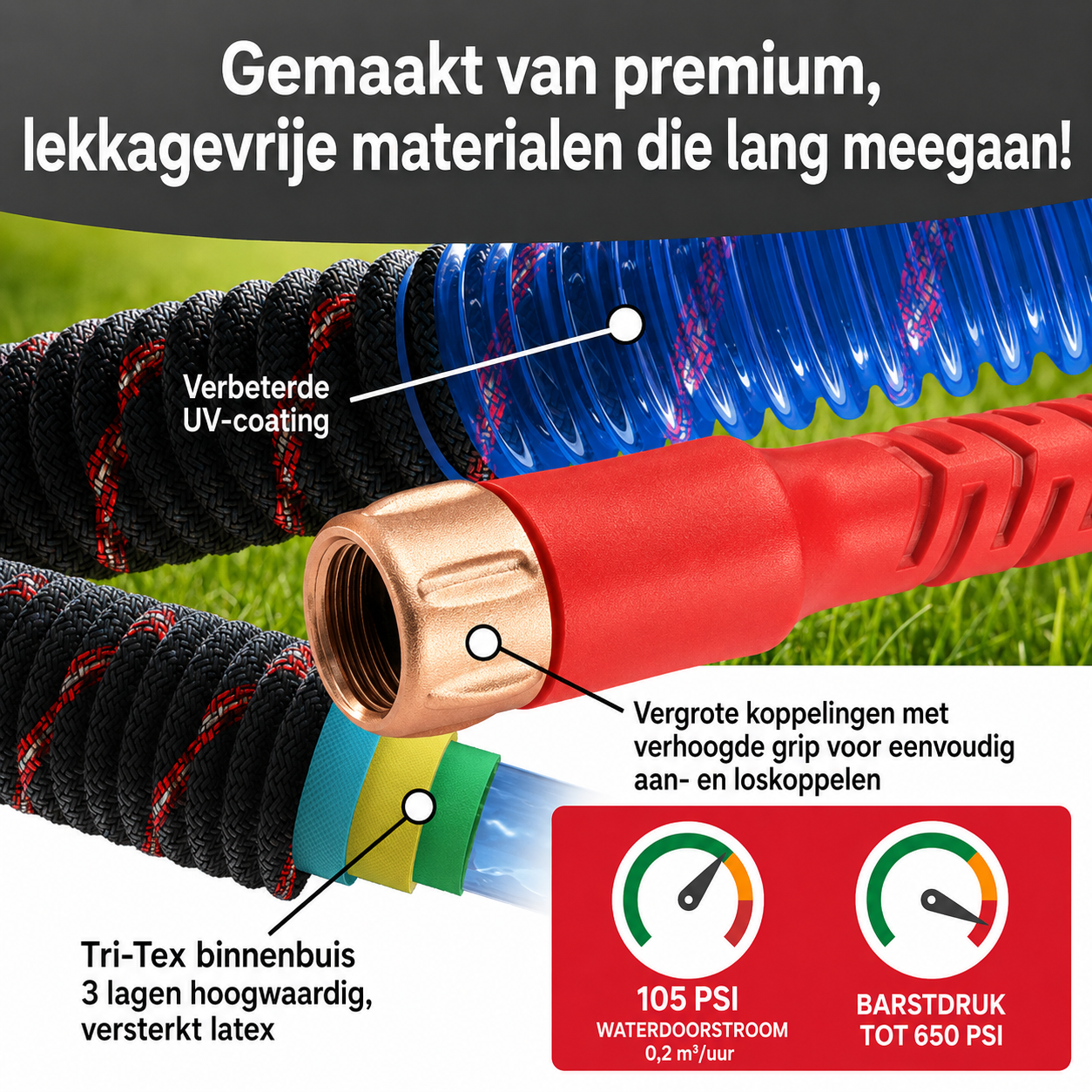 Ballistic Tuinslang | Moeiteloos Water Geven Zonder Gedoe