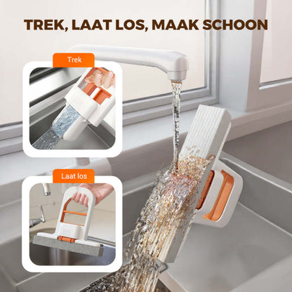 SwiftClean | Kleine Reinigingsmop met Automatisch Wringmechanisme
