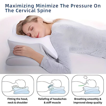 RelaxFoam Pillow | Verlicht Spanning en Verbeter je Nachtrust