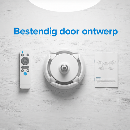 BreezeSocket | 2-in-1 Stille LED-Plafondventilator Met Afstandsbediening
