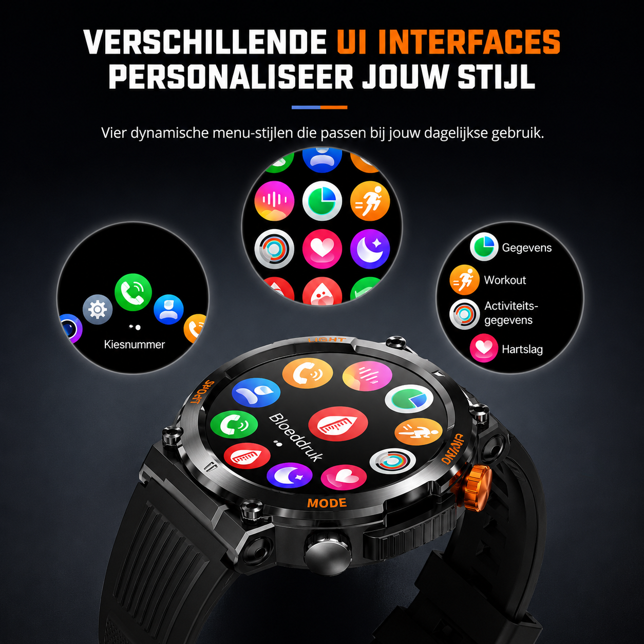 MotionTrack Smartwatch | Houd Grip Op Je Prestaties En Je Dag