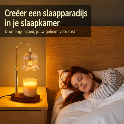 CandleGlow | Metalen Kaarsenwarmerlamp Met Timer