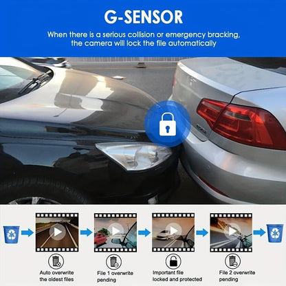 DriveGuard | 1080P Dashcam met Nachtzicht, Audio & Bewegingsdetectie