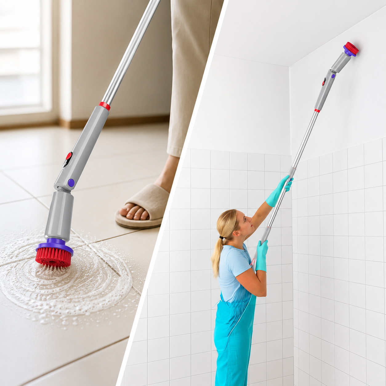 PowerScrub Pro | Moeiteloos Schoonmaken Zonder Bukken