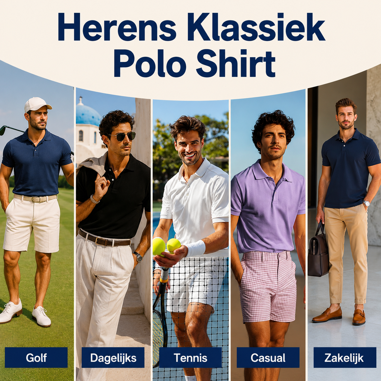 FlexPolo | 3-Pack Stijlvolle Herenpolo's