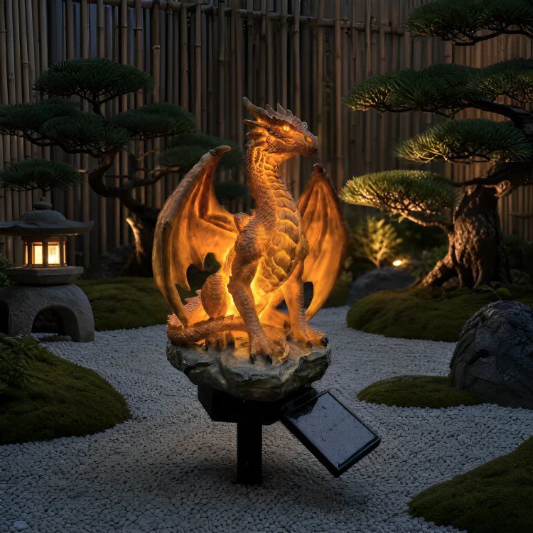 EmberDragon | Magische Solar Drakenlamp Voor Je Tuin