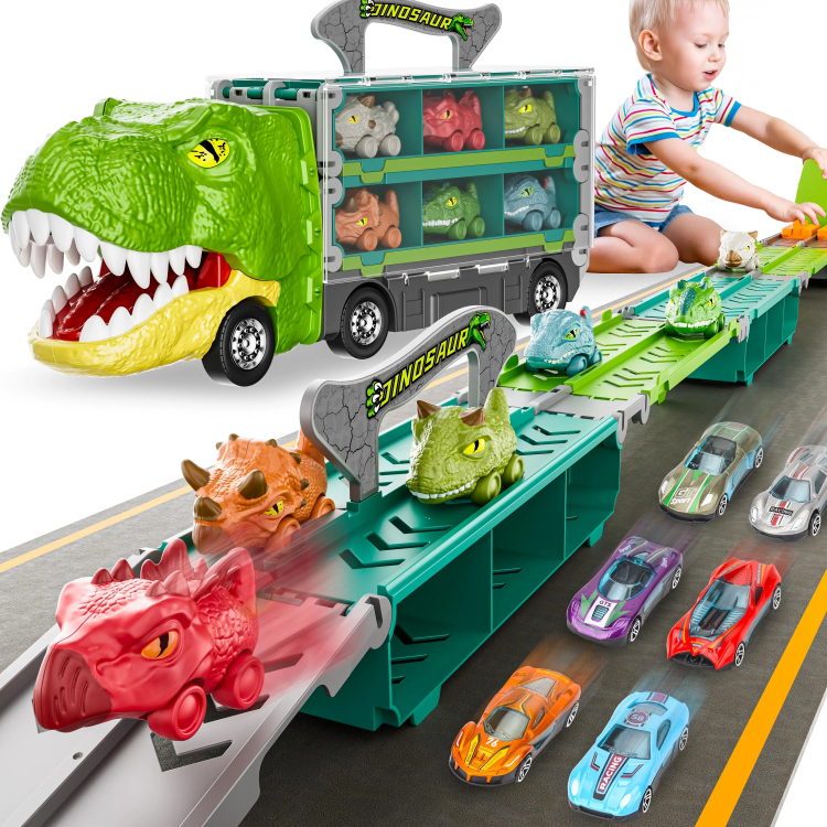 DinoTrack | Dinosaurus Transporttruck Voor Kinderen
