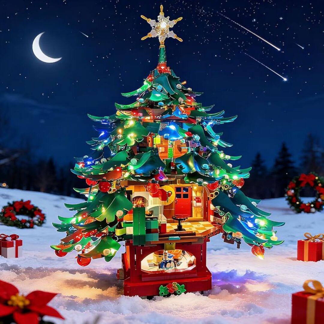 FestivaGlow | Verlicht je LEGO Kerstboom met Warme Feestelijke Glans
