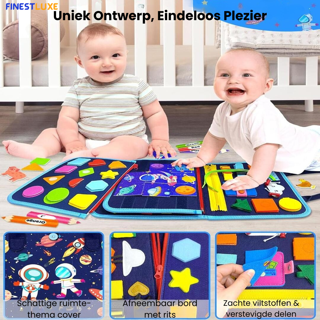 PlayLearn | Montessori Educatief Boek voor Kleintjes met Interactieve Activiteiten