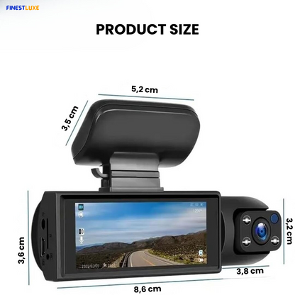 DriveGuard | 1080P Dashcam met Nachtzicht, Audio & Bewegingsdetectie