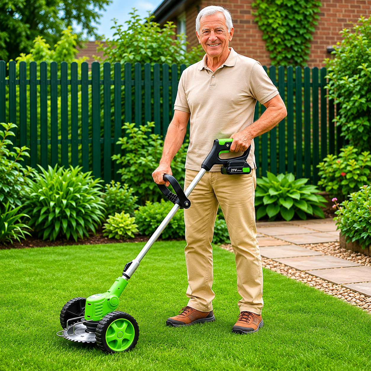 TrimFlex | Draadloze Grastrimmer met Verstelbare Steel