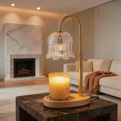 CandleGlow | Metalen Kaarsenwarmerlamp Met Timer