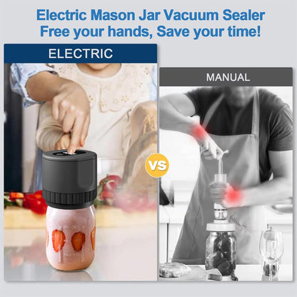 FreshSeal | Elektrische Vacuum Sealer Kit voor Mason Jars