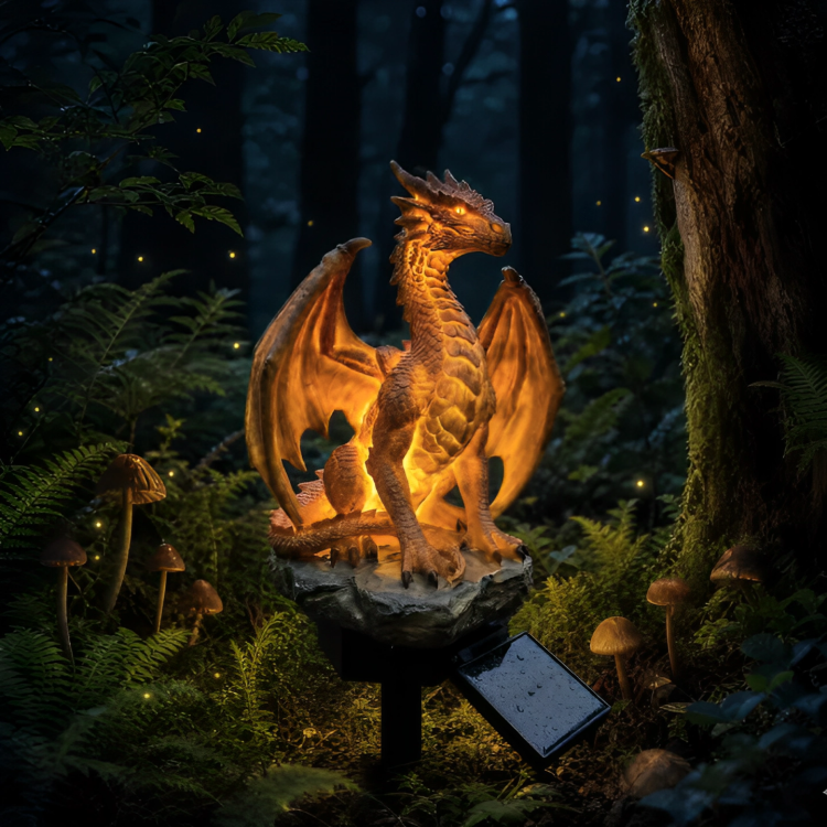 EmberDragon | Magische Solar Drakenlamp Voor Je Tuin