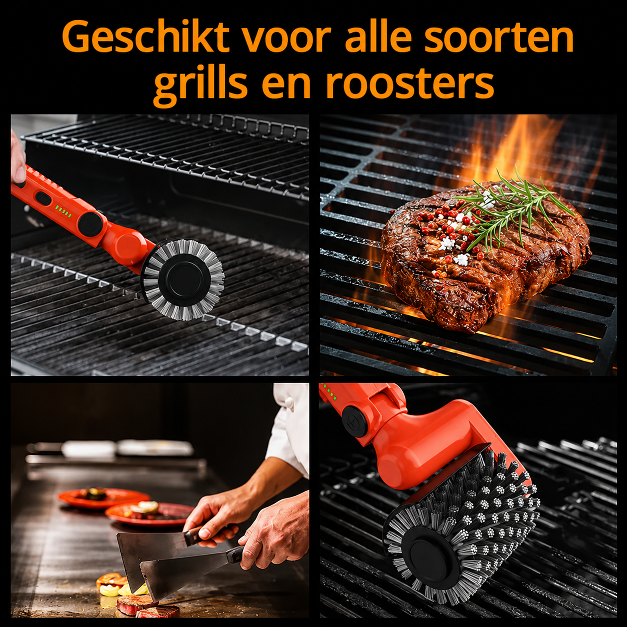 GrillBrush | Moeiteloos Een Schone BBQ
