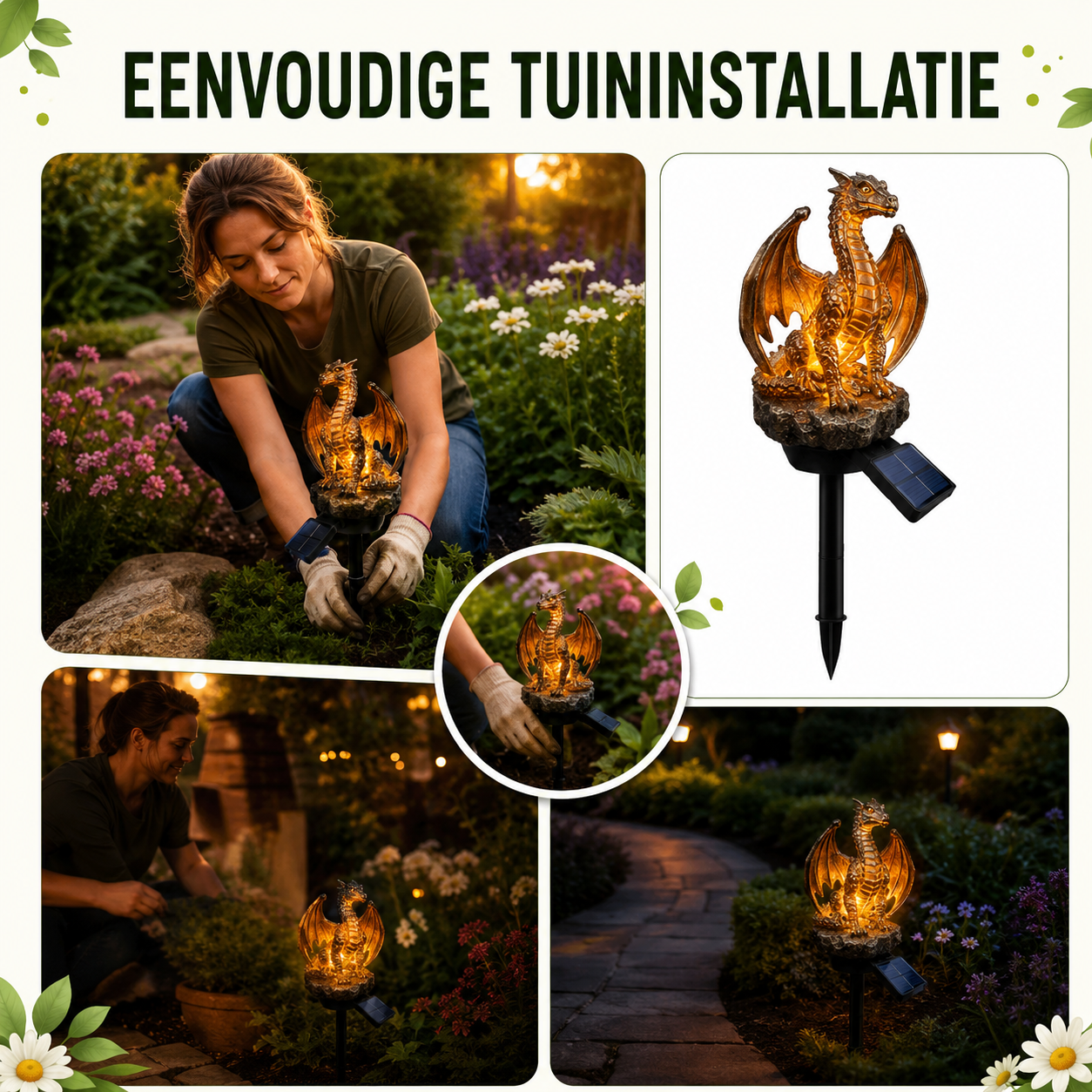 EmberDragon | Magische Solar Drakenlamp Voor Je Tuin