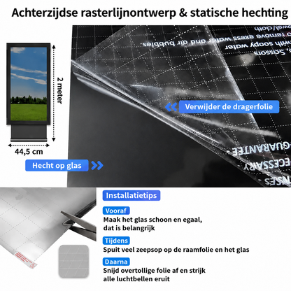 Privacy Raamfolie | Meer privacy en een koelere woning in enkele minuten