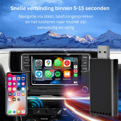 EasyPlay | Draadloze Apple CarPlay & Android Auto | USB & USB-C