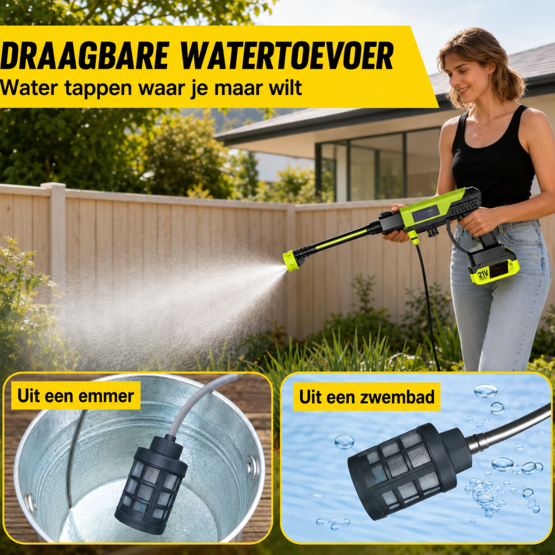 HydroJet Flex | Grondig Schoon, Waar Je Ook Bent