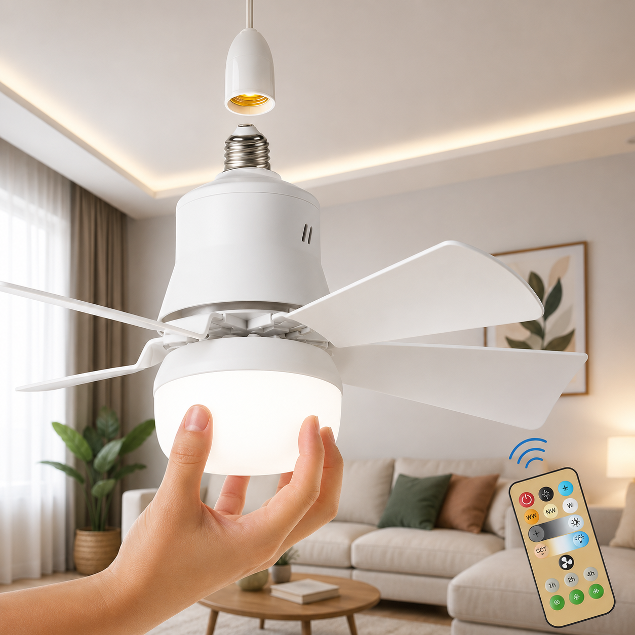 SocketFan Pro | Directe Verkoeling En Verlichting In Één