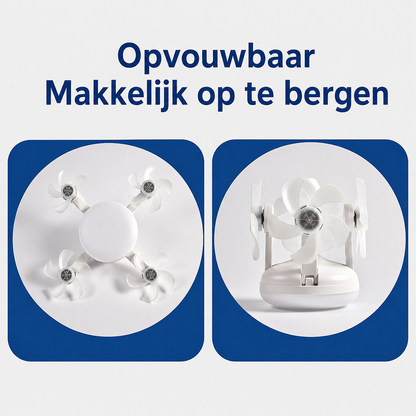 BreezeSocket | 2-in-1 Stille LED-Plafondventilator Met Afstandsbediening