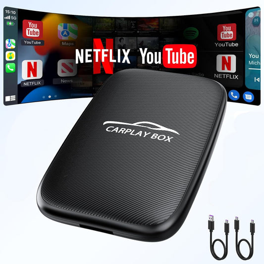 SmartBox | Draadloze CarPlay & Android Auto met YouTube en Netflix