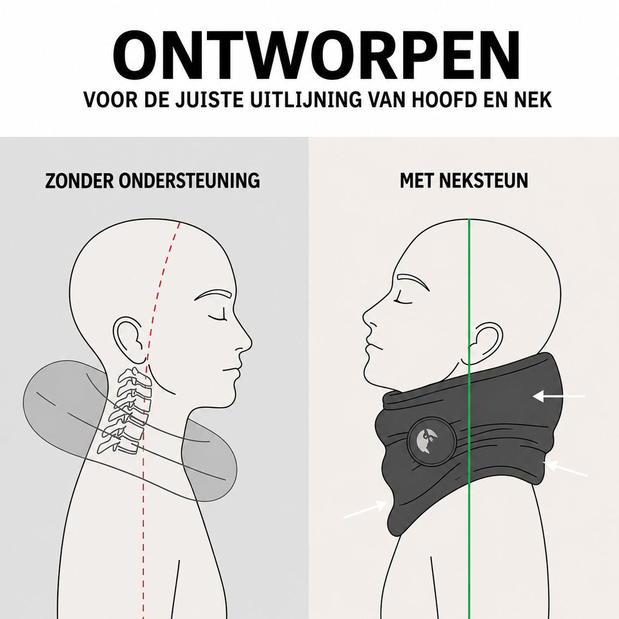NeckNest | Comfortabel Slapen Onderweg