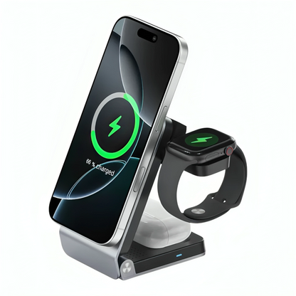 MagDock Elite | Drie Apparaten Opladen Met Eén Compact Station