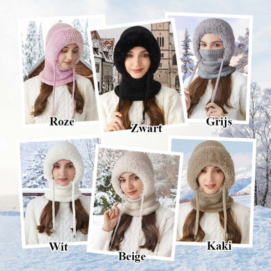 SnowSnug | Warme 2-in-1 Sjaal-Muts voor Buiten