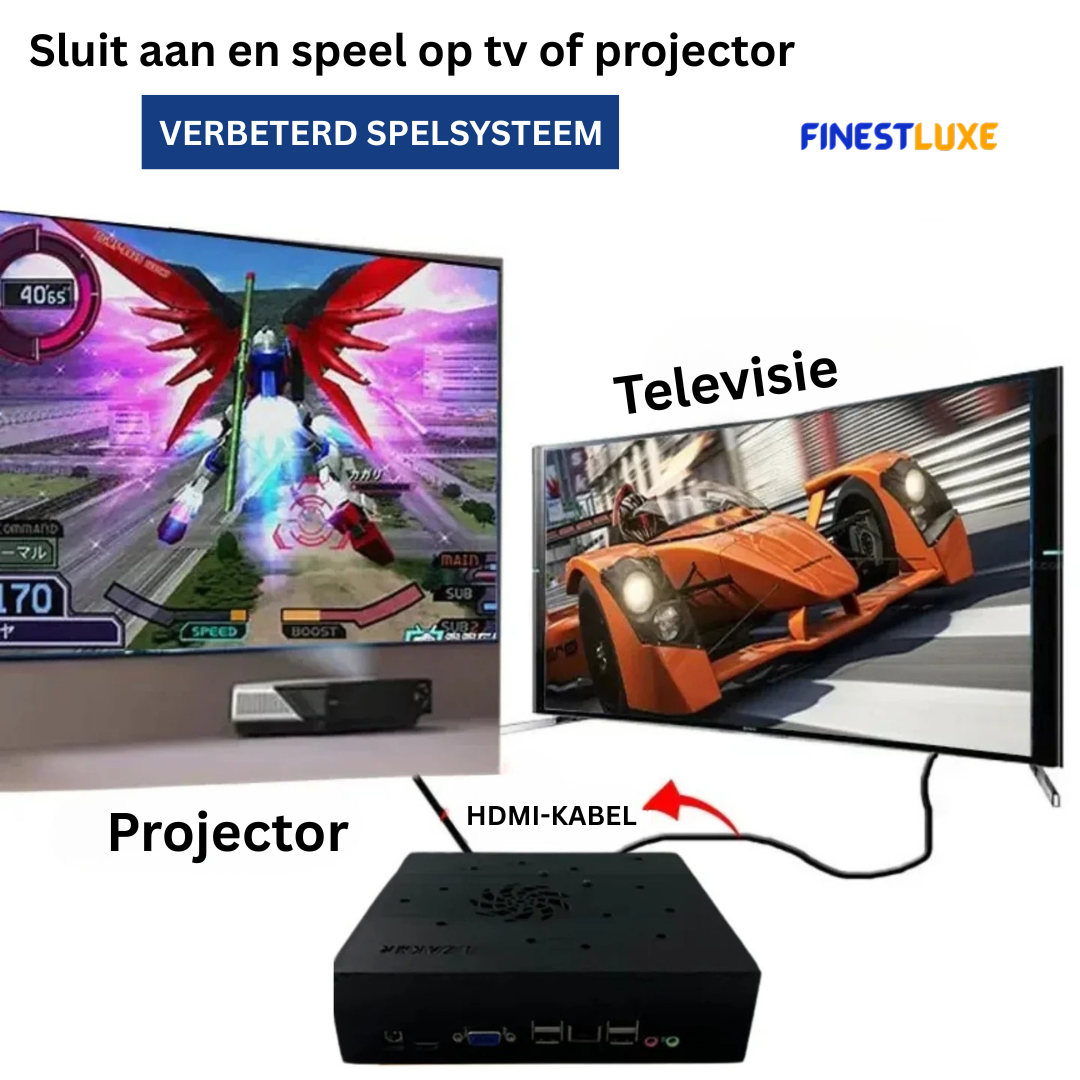 GameVault | Retro Spelconsole met Duizenden Klassiekers en HDMI-aansluiting