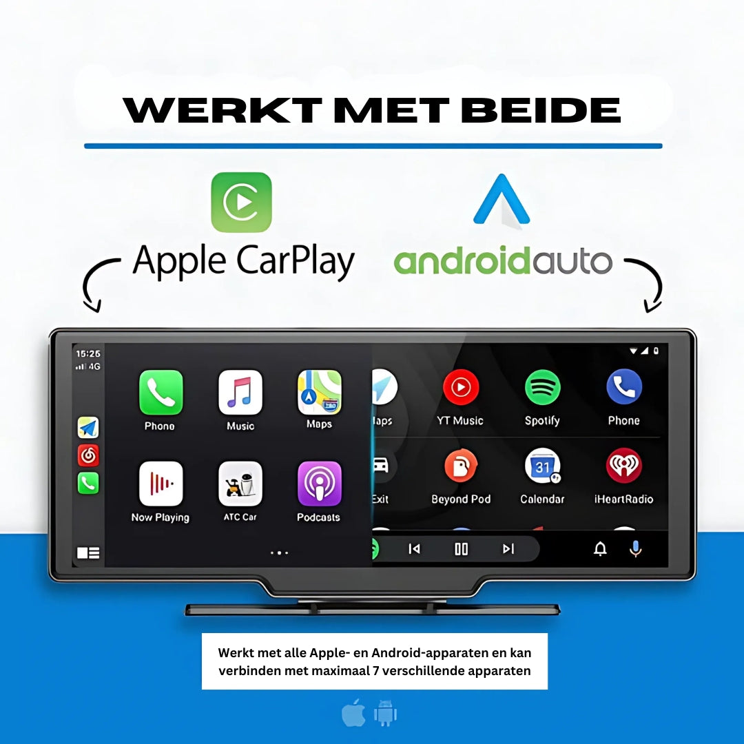 DriveSmart Pro | Apple CarPlay & Android Auto | Geschikt voor elke Auto