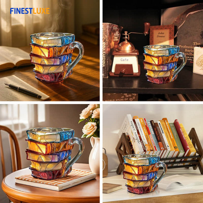 LibroMug | Handgemaakte 3D Mok voor Boekenliefhebbers