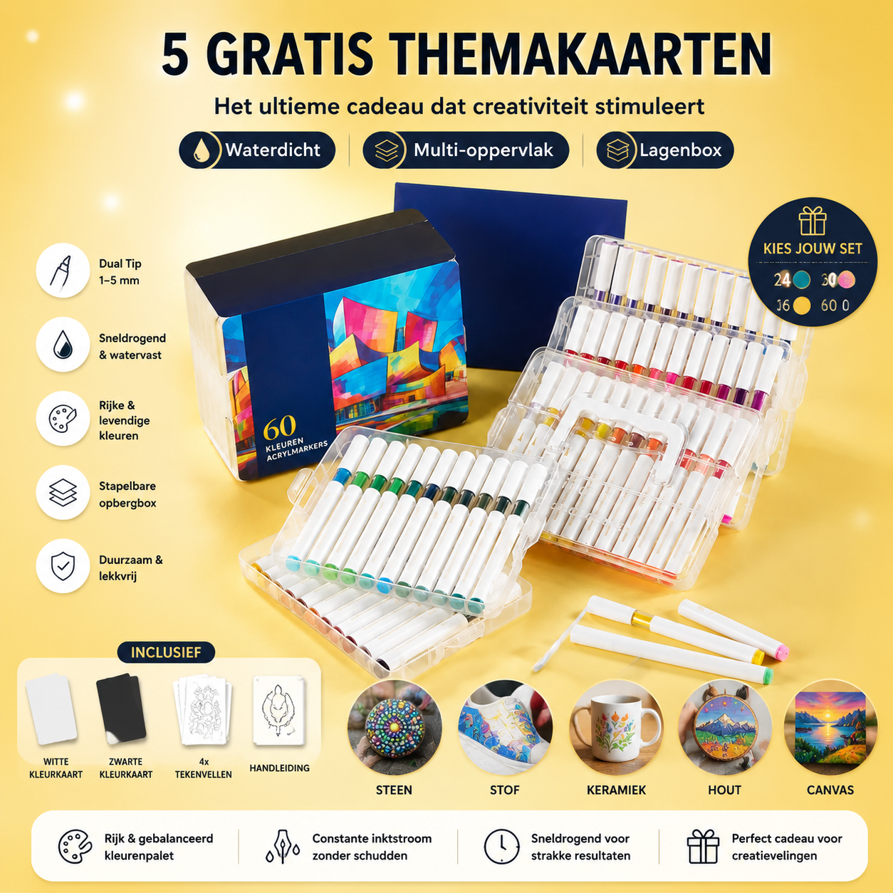 Artevio | Acrylic Paint Markers Set