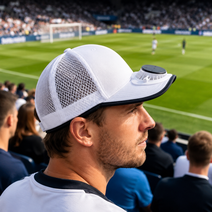 SolarBreeze | Verkoelende Outdoor Hoed Met Zonne-energie En USB